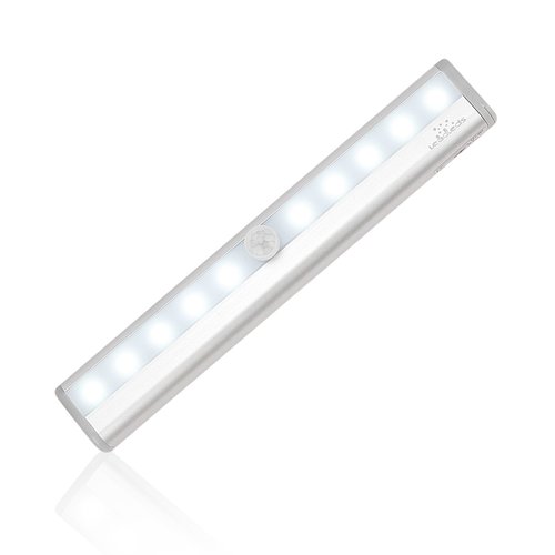 Leadleds I-007 10-LED Wireless Motion Sensor Light Automatic with Magnetic Strip, Battery Operated, Portable for Closet, Door, Stairs, Hallway, Step Lights