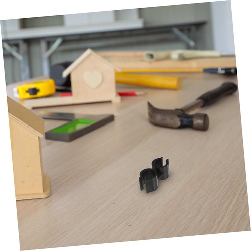 Hemobllo 4pcs Broom Dustpan Set Connector Plastic Double Tube Clamp Easy Install for Warehouse Supermarket