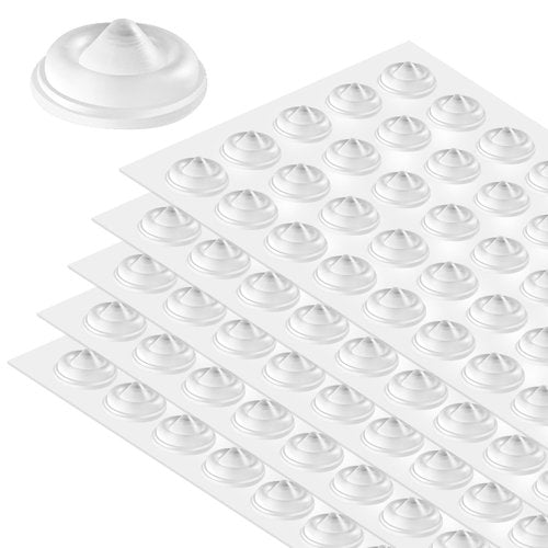 250PCS Cabinet Door Bumpers，Sound Dampening Self Adhesive Bumper Pads for Drawers, Table Tops, Laptop,Wall Protection