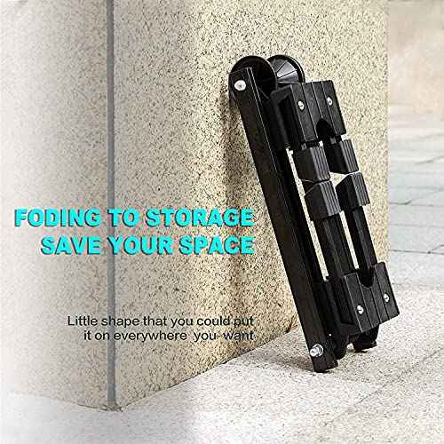Sports Foldable Alloy Bicycle Stand Bike Floor Parking Rack Steady Wheel Holder Fit 20"-29" BikesIndoor Home Garage Cycling Storage Organizer Cycle Tires Rack Holder for Mountain and Road Bike