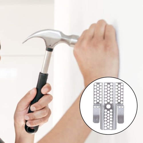 36pcs Drywall Repair Clips, 1/2 Inch Drywall Fastener Clips with Matching Screws Heavy-Duty Metal Dry Wall Patch Clamp for Damaged Walls DIY Fixing