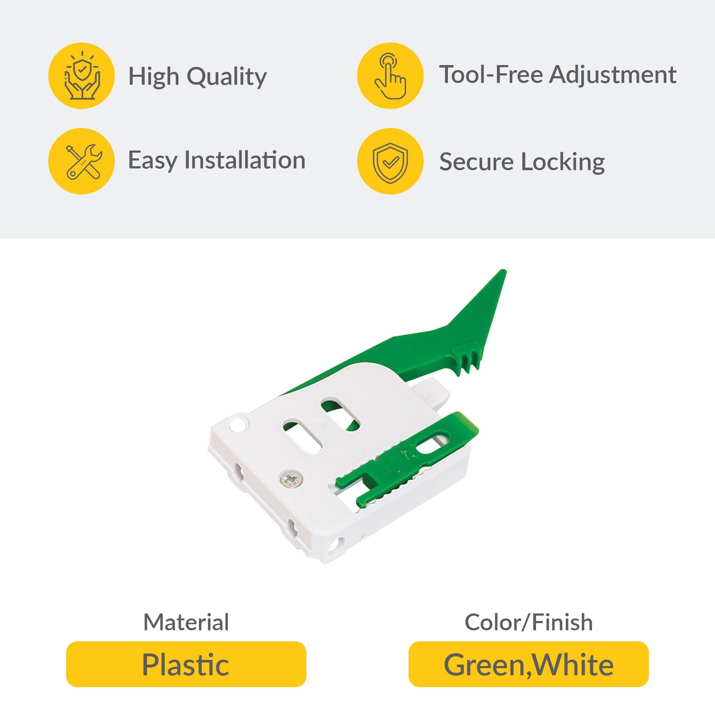 Brixwell QHGA-001 Front Locking Device, for Undermount Slides,no Flange Right Mounting