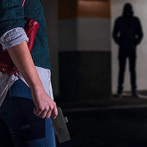 EXOGUN Stun Gun,Flashlight Stun Guns with Safety Disable Pin.Wall Charger Included