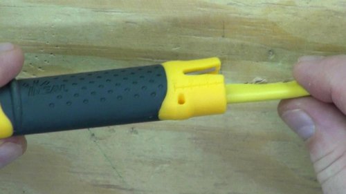 IDEAL Electrical 45-025 Lil Ripper Stripper Wire Stripper w/ Slitting Blade, V-Notch, Flat Blade Clip