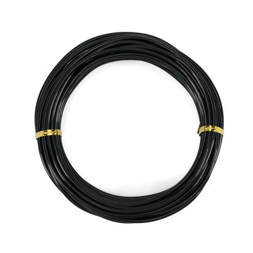 Bonsai Wire, 1 Roll of 3.0mm Anodized Aluminum Wire, 10m/32ft Total, for Bonsai Tree/Plant Training, Sculpting, Crafting (3.0mm, Black)