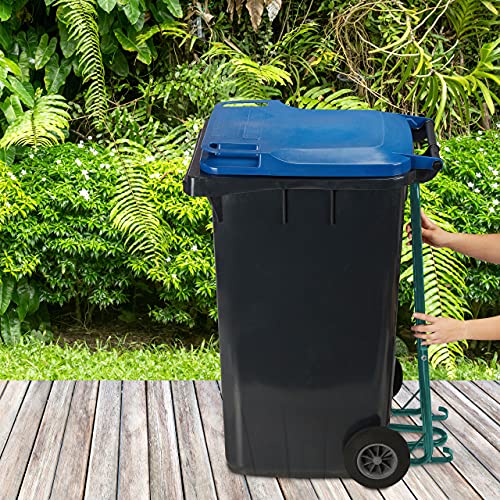 Relaxdays Manual Rubbish Press for 60-240 L Wheelie Bins – Steel Waste Compactor