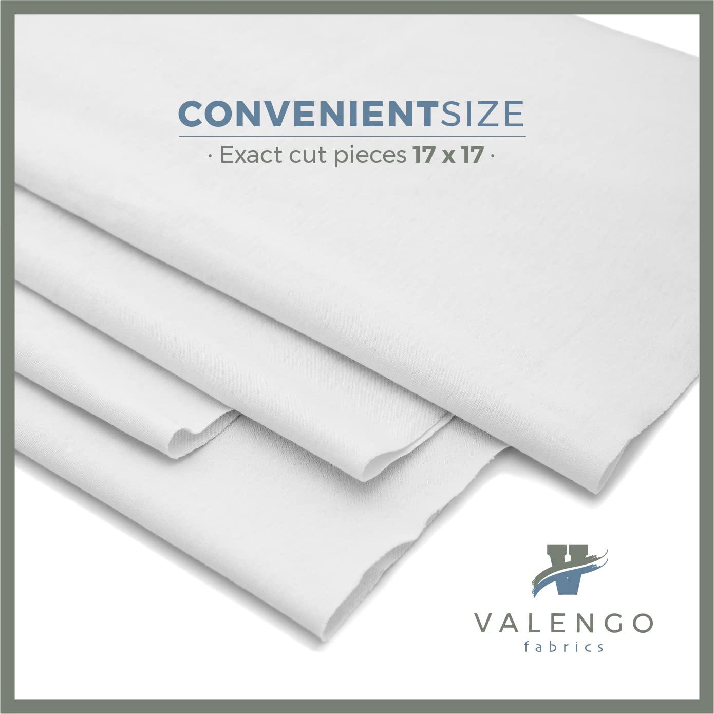 VALENGO New Lint Free Rags – 100% Cotton Cloth, Soft T-Shirt Rags, Lint Free Cloth for Staining Wood, Cast Iron, Dusting, Polishing, Painting and Cleaning – Reusable & Absorbent – 17”x17” (Pack of 7)