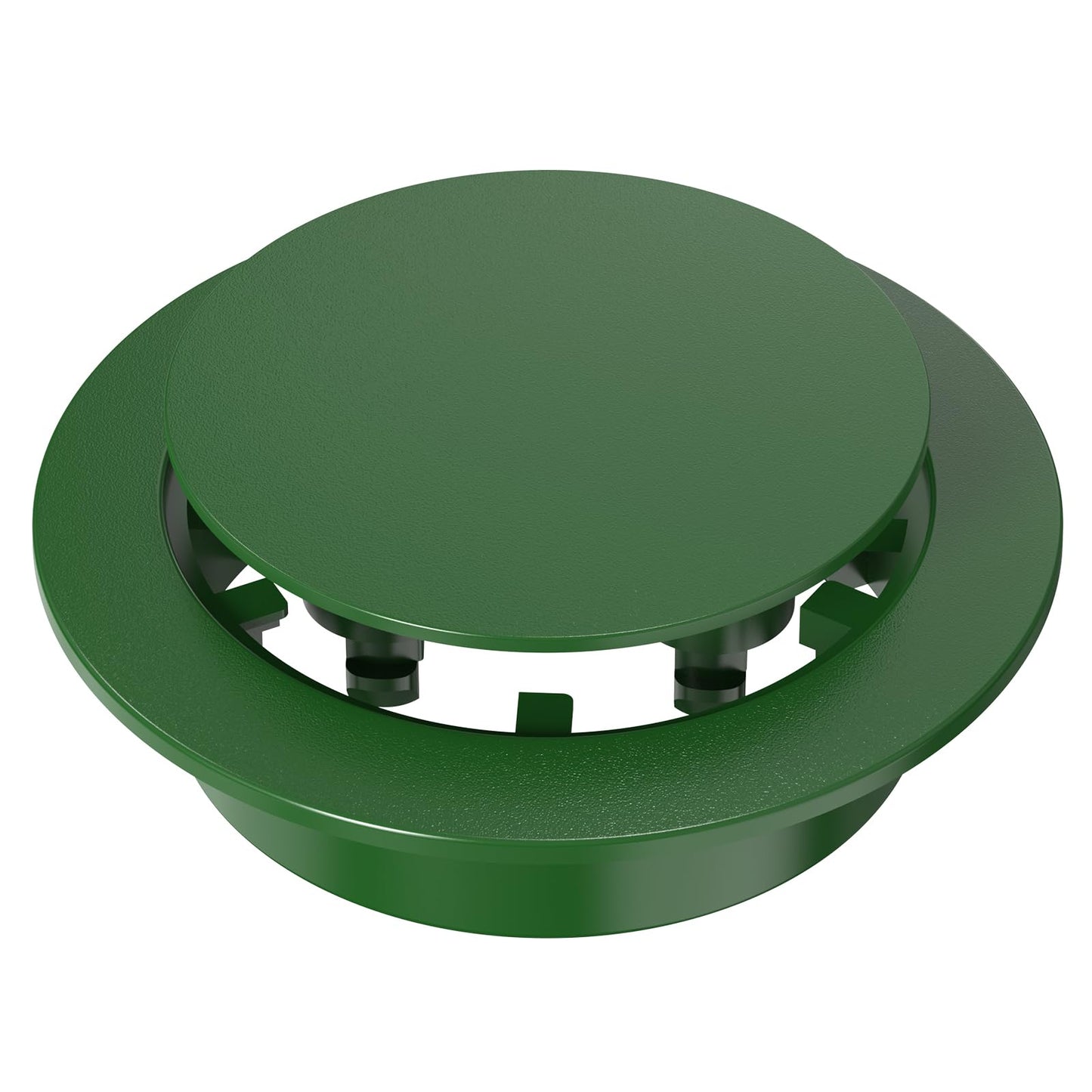 Pop Up Drainage Emitter, Fits 3-Inch and 4-Inch Sewer and Drain Fittings, Dual-Rod Outdoor Drain Cover for Yard Outlets, Downspouts, Channel Drains & Catch Basins