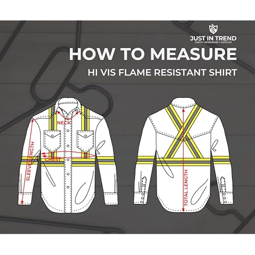 Flame Resistant High Visibility Hi Vis FR Shirt - 100% C - 7 oz
