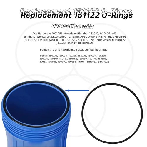 5pcs 151122 O-Ring for Pentek Pentair Water Big Blue Housings