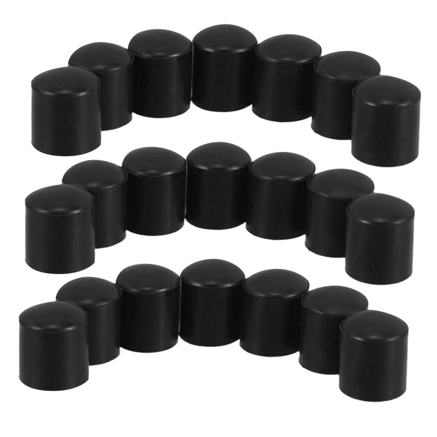 STOBOK 60pcs Non-Slip Round Chair Leg Caps Rubber Furniture Feet Protectors for Hardwood Floors U-Shaped Table Leg Covers Sturdy Floor Protectors for Chairs and Tables