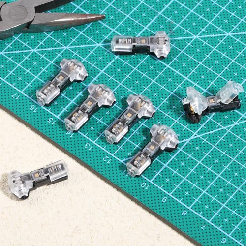 10 Pcs Low Voltage T Tap Wire Connectors for LED, Audio, Video Wiring