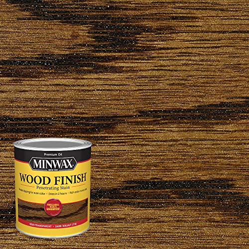 Minwax Wood Finish Dark Walnut Stain - 0.25 Gallon Interior Oil-Based Wood Dye