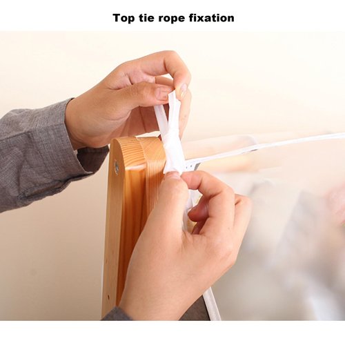 WANGRUIERHA Clothing Rack Cover That Fits Over Rack, Clothes Bags for Storage Hanging, Bottomless Design, Can be Used to Store Suits, Coats(153x180cm/60x71in)