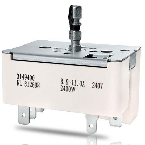 3149400 3148954 WP3149400 3148953 Range Surface Burner Infinite Switch for Large 8 Inch Burner Replace Parts: 2786 AP6007666 PS11740783 EAP11740783 310180 311846 311858 311859 Fits for Whirlpool
