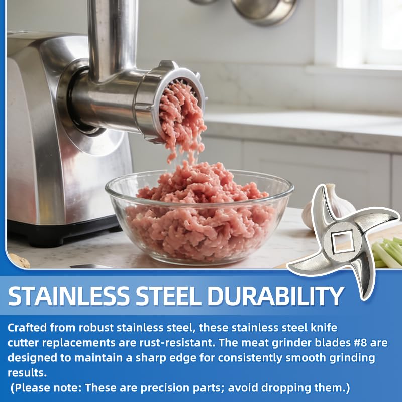 4-Pack #12 Meat Grinder Blades - 0.49
