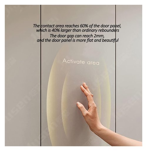 Automatic Door Closer, of Installation Handle Hidden Door Opener Aluminum Frame Wardrobe Door Press Buffer Rebounder