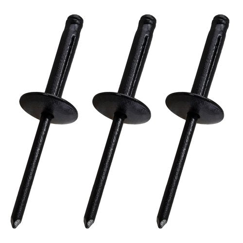 Jiozermi 60 Pcs Aluminum Blind Rivets, 3/16” x 1” Pop Rivets Assortment, Black