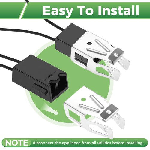 2 Pack WB2X8228 Element Receptacle and Wire Kit Replacement for GE Electric Hotpoint Kenmore Range Electric Stove Burners, Replace 250535, AP2013499, PS242972