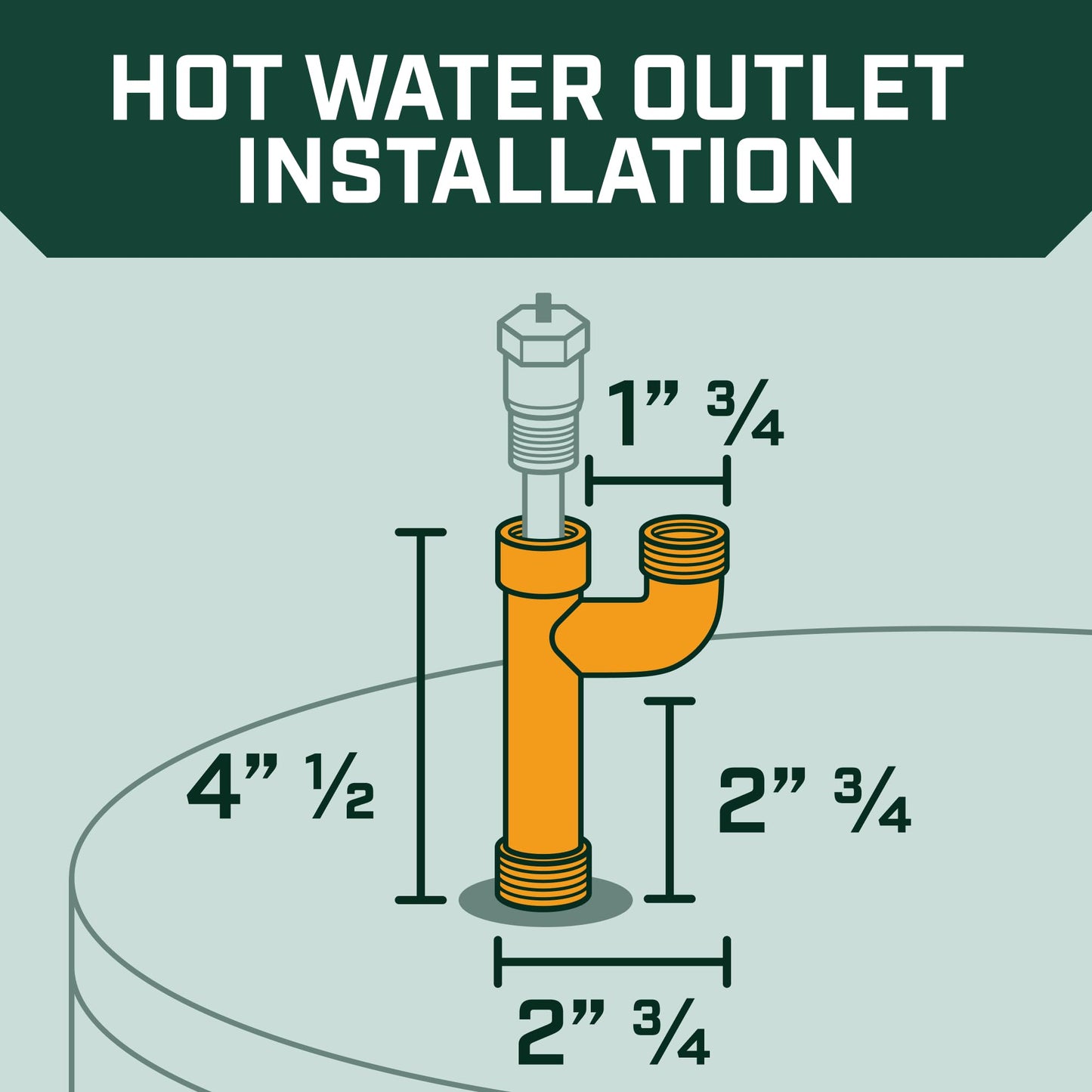 Corro-Protec Powered Anode Rod for Bradford White & Hot Water Outlet