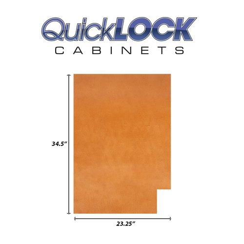 Quicklock RTA (Ready-to-Assemble) | Base Kitchen Cabinets - Shaker Style | Made in America | Soft Close Hardware (Provincial Stain, .25"X23.25"X34.5" Left End Panel)