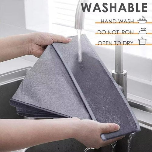 Underwear Drawer Organizer Set – Grey Collapsible Storage Boxes with 7 Compartments for Bras, Socks, and Ties – Made of Oxford Fabric with Sturdy Plastic Frame