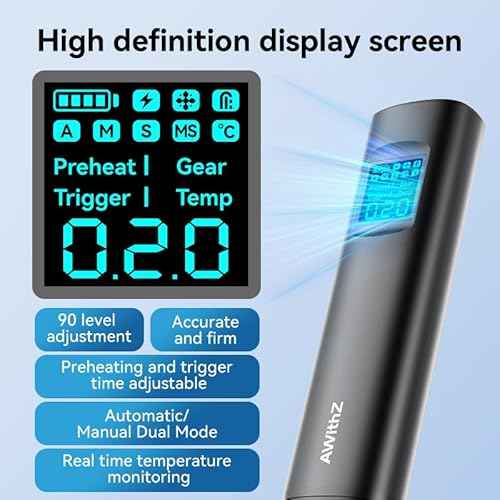 18650 Battery Spot Welder with 1.5" Digital Display 90 Adjustable Power Levels, Auto/Manual Dual Pulse Modes Professional DIY Tool for Lithium Batteries, Making Battery Packs, Solar Projects