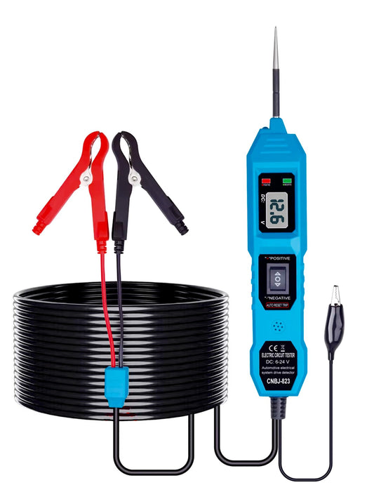 Chazcool 6-24V DC Circuit Tester Automotive, Power Circuit Probe Tester, Test Light, Voltage Tester, Automotive Short Circuit Breaker Finder Electrical Tools