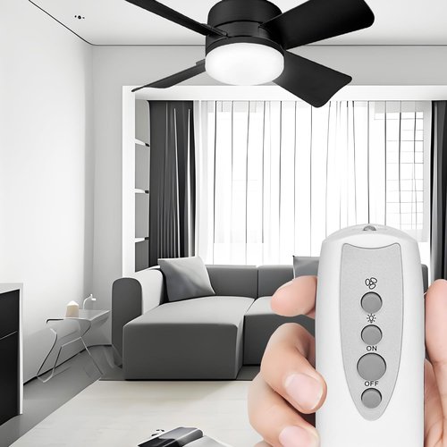 Molgoc Replacement Remote Control for Ceiling Fan,Compatible with Bell+Howell Socket Ceiling Fan Light.