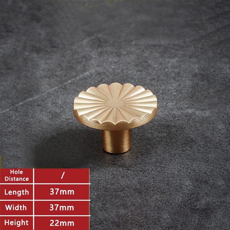 6 Pack Gold Kitchen Cabinet knobs and Pulls - Brushed Gold Zinc Cupboard Drawer Handles for Dresser Drawers