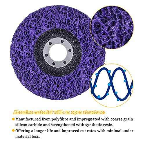 12 Pack 4-1/2" x 7/8" Strip Discs Stripping Wheel Fit Angle Grinder Clean and Remove Paint Coating Rust Welds Oxidation