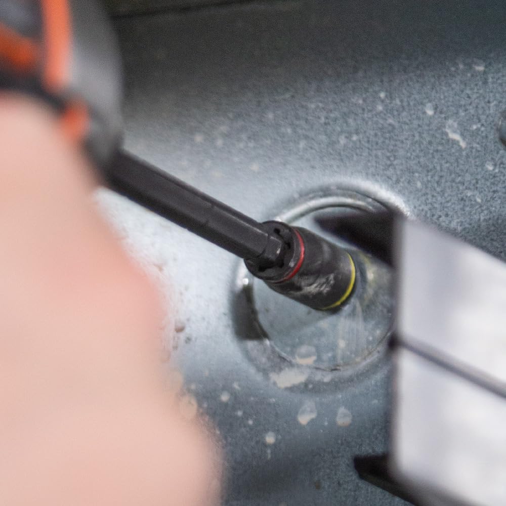 Klein Tools 32768 Impact Driver Set, 3-in-1 SAE Impact Socket and Bit Holder, Flip Socket with Nut Drivers in 1/4 and 5/16 Hex Sizes, 3 and 5-Inch Lengths, 2-Piece