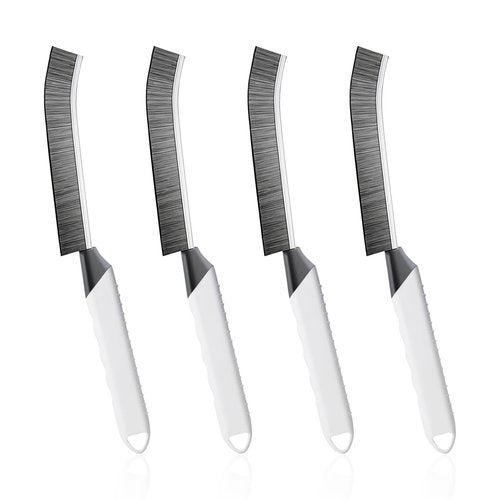 SUOXU Cleaning Brush Grout Scrub Brush,Home Kitchen Bathroom Window Gap Cleaning Tools,4 pcs Hard Bristle Scrubbing Brush,Kitchen Bathroom Tile Toilet Home Essentials Cleaner Household Use