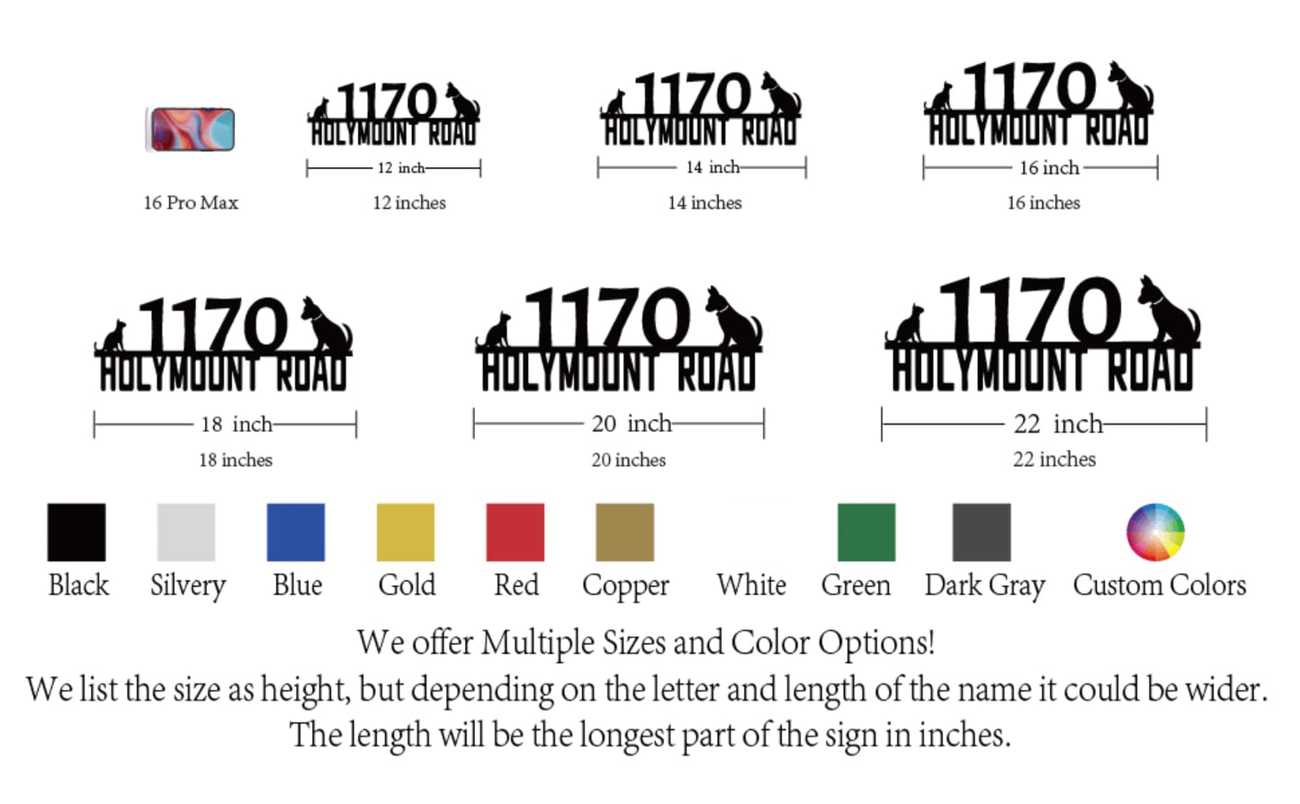 Custom Dog Mailbox Number,Personalized Cat House Numbers for Outside,Funny Address Numbers for Houses,Metal House Number,Address Signs for Houses,Custom Signs Outdoor Metal,Birthday Gifts