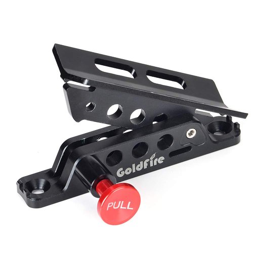 Quick Release Fire Extinguisher Mount Bracket Holder Aluminum Roll Bar Mount Bottle Holder Adjustable for Jeep Wrangler TJ JK JL JKU UTV Polaris RZR Ranger (Black)