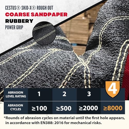 Cestus 5056, Heavy Duty Winter Work Gloves for Men with Impact, Insulated Waterproof for Construction, Rigging, Demolition