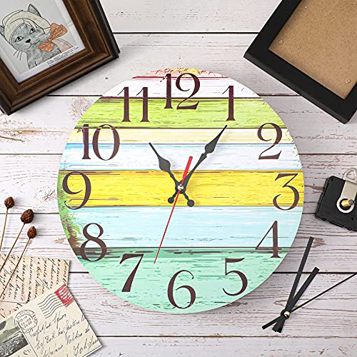 Hicarer 4 Pieces Long Shaft Clock Movement Kit with 5 Pairs of Hands - DIY Repair & Replacement