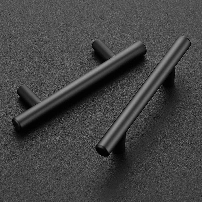 JOY DECOR Matte Black 3 Inch Drawer Pulls - 30 Pack, CC Hole Center