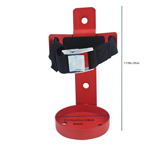 Fire Extinguisher Mount,Wall Hanging Bracket,Fire Extinguisher Holder for Home, Car, RV, Truck, Mini Fire Extinguishers (2.5LB red 1Pcs)