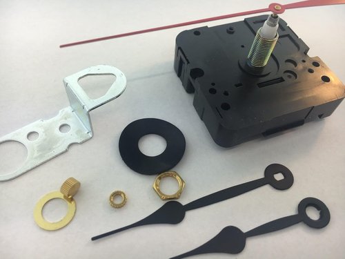 Replacement Part for Takane Battery Clock Movement with Hands 7/8" Shaft fits 1/2" Dial USA DIY Clock Kit Making Supplies for Crafts Precision Tool Hardware Components TB35-67