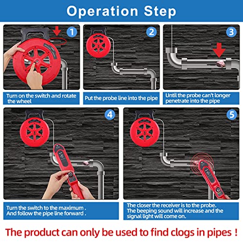 Pipe Blockage Detector Locators - Water Wall Scanner 40M Pipeline