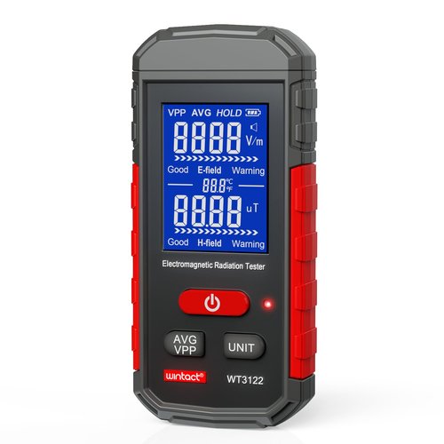 Wintact EMF Meter, EMF Radiation Meter, Digital Electromagnetic Field Radiation Detector, Rechargeable for Home EMF Frequency Inspections, Office, Outdoor and Ghost Hunting