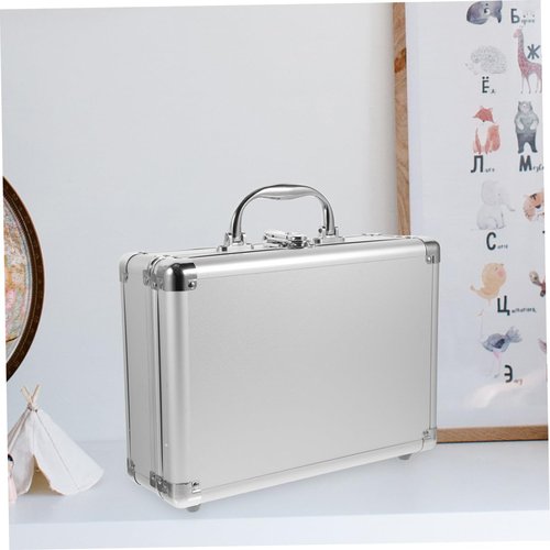 DIYEAH Aluminum Alloy Multi-Functional Briefcase Hard Storage Case for Instruments and Cosmetics Portable Tool Box Travel and Professional Use