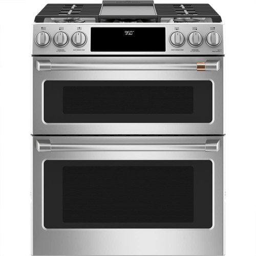 GE C2S950P2MS1 Cafe 30 inch Smart Double-Oven Range With Convection Bundle with Premium 3 YR CPS Enhanced Protection Pack