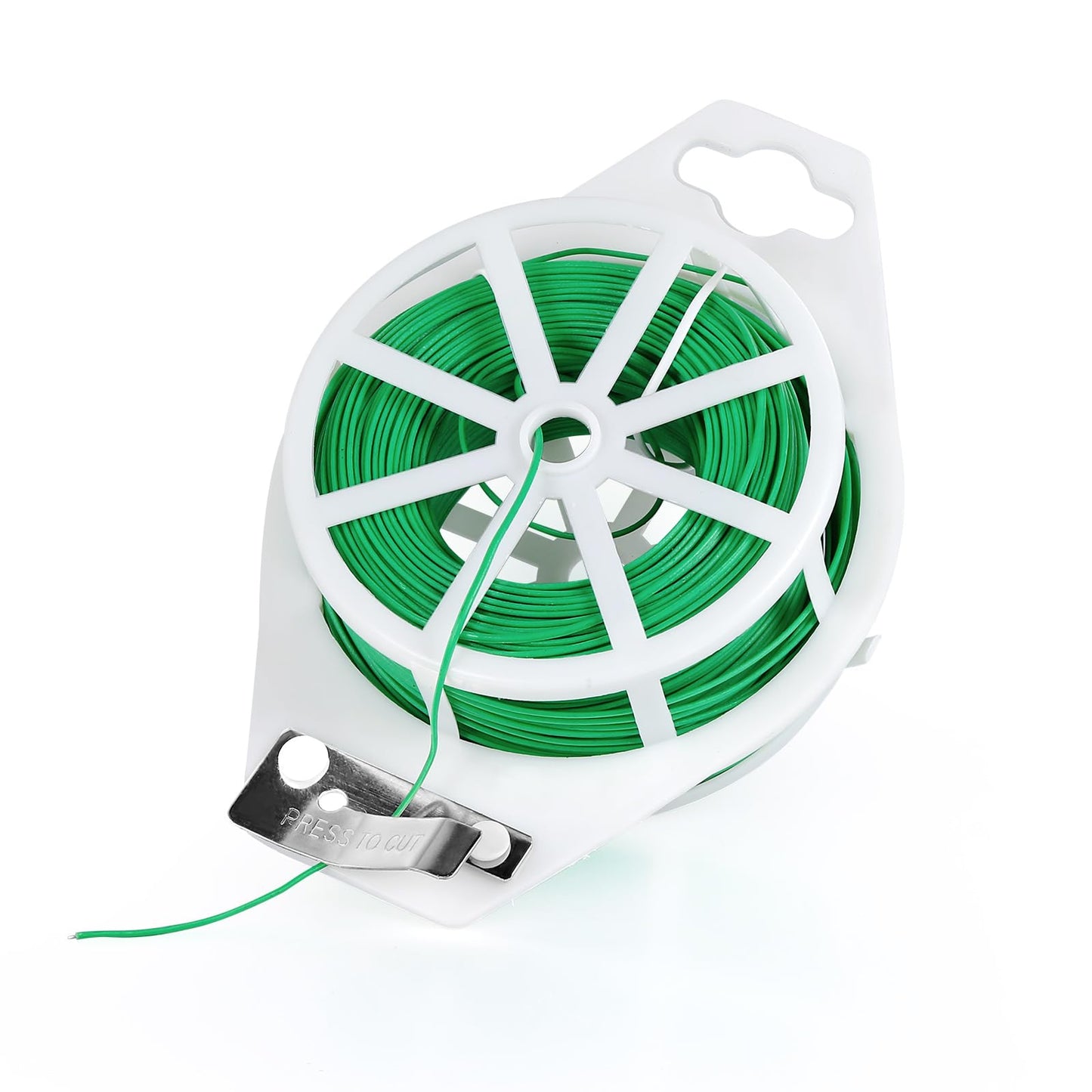 Iniscape 328FT Garden Twist Tie Wire – with Built-in Cutter, Rustproof Flexible Binding Wire for Plants, Tomatoes, Vines – Multi-Purpose for Garden, Home, and Office Organization