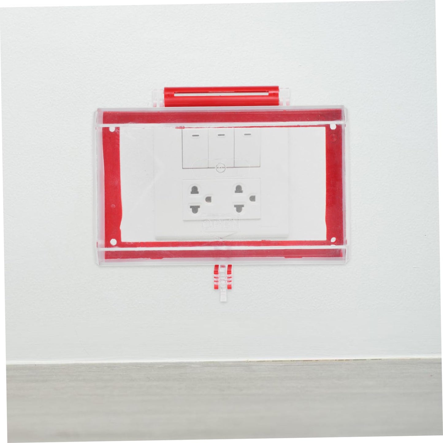 PRETYZOOM Oversize Push Button Cover Transparent Emergency Stop Switch Protector for Electrical Equipment Quick Shutdown Switch Protection Box