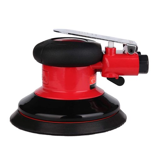 Ouya 5" Air Random Orbital Sander, Red Dual Action Pneumatic Orbit Polisher for Polishing Sanding Waxing