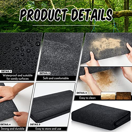 Haull Outdoor Storage Shed Floor Moat Waterproof Outdoor Carport Mat Thickened Soft Patio Furniture Pad Washable with Non Slip Backing, Storage Shed Not Included(6 x 8.2 ft)