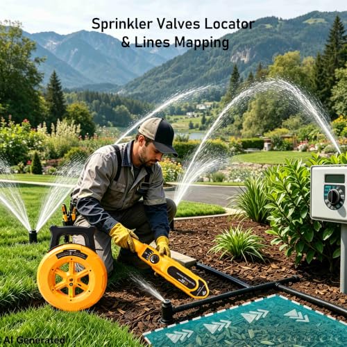 ZC-D830 Pipe Locator Underground,100ft Buried Water Line Detector