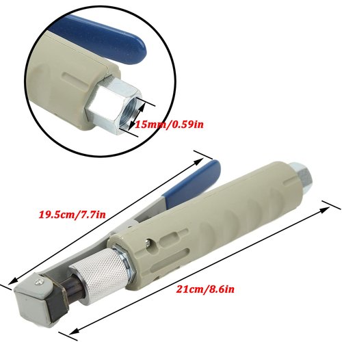 Deesucc Sand Blaster Gun with 4 Ceramic Tips, Abrasive Blaster Nozzles, Remove Abrasive Stain Rust Grime for Multiple Media